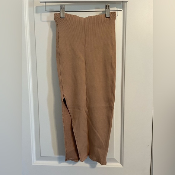 Lulus Dresses & Skirts - Lulu’s Set For Life Tan Bodycon Midi Skirt—XS
